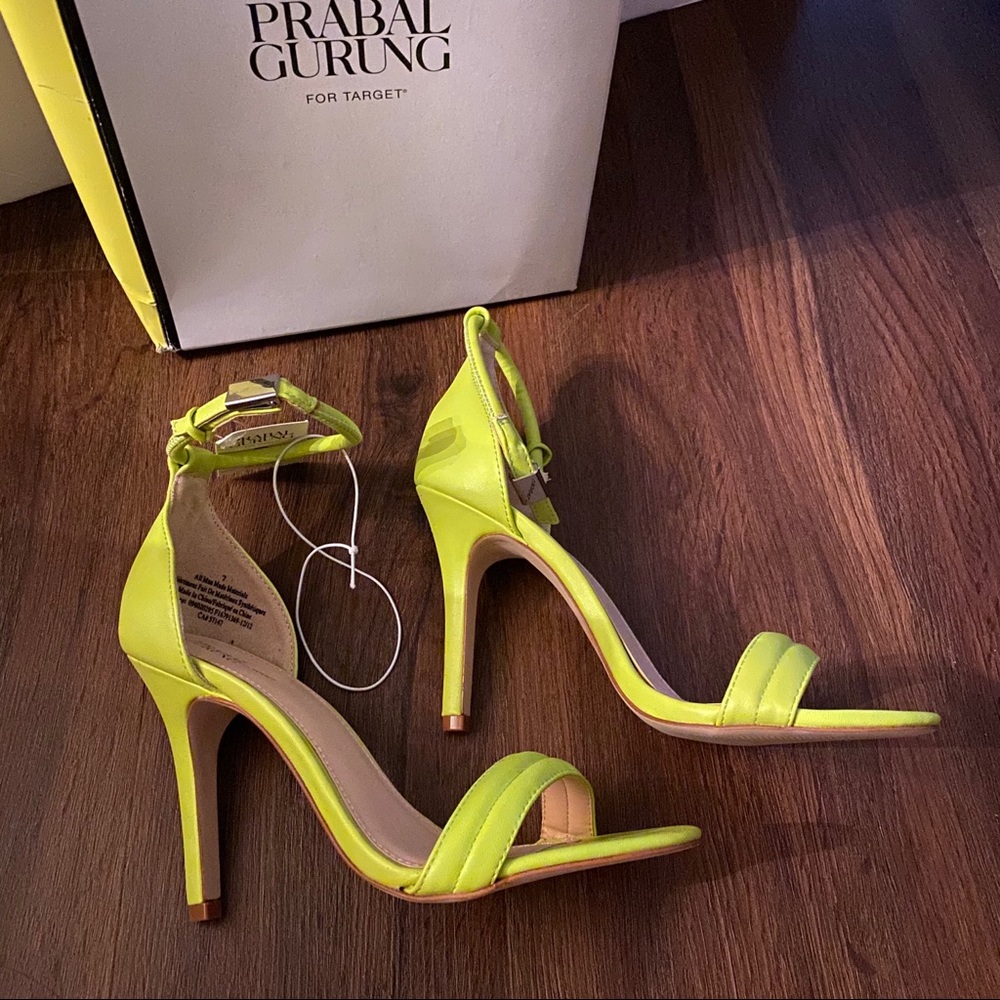 Prabal Gurung for Target lime green heel - Picture 3 of 6